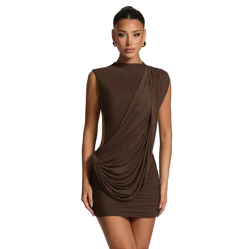 Women's Bodycon Mini Dress With Open Back