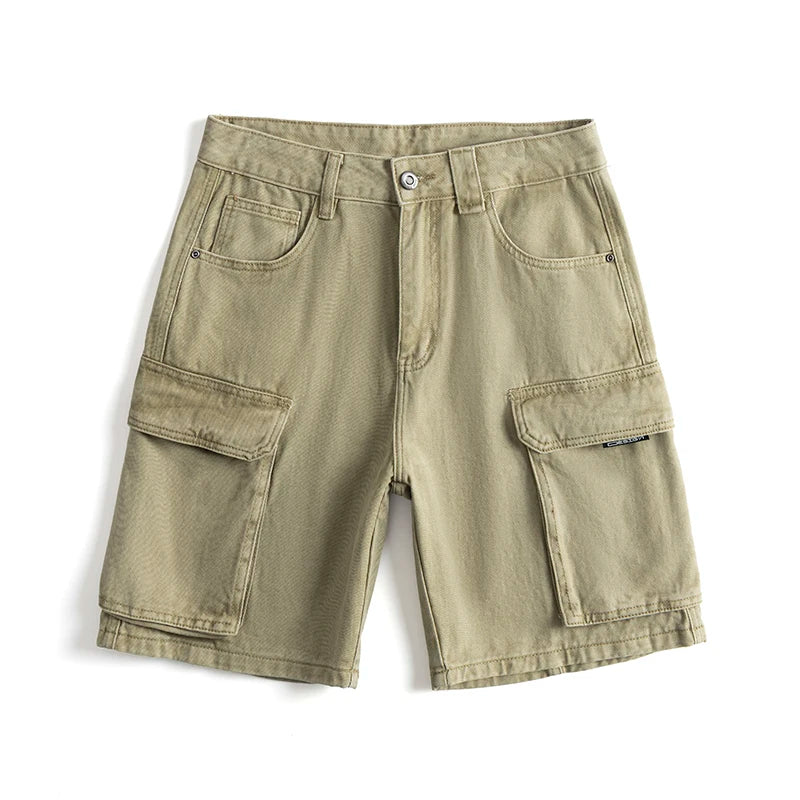 Multi Pocket Cargo Work Shorts Men