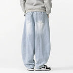 Men's Baggy Drawstring Wide Leg Jeans
