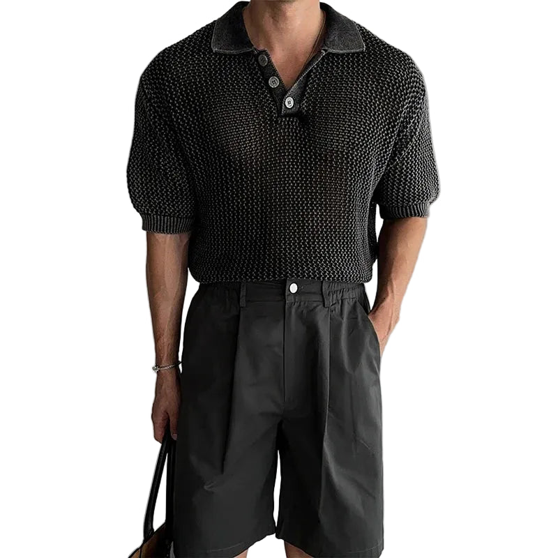 Men's Vintage Wash Polo Shirt