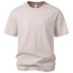 Men's Classic Crew Neck Washed Cotton Look T Shirt