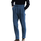 Tapered Leg Flat Front Trousers