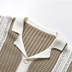 Men’s Collared Knit Shirt Short Sleeve