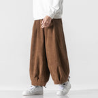 Men's Corduroy Wide Leg Balloon Pants