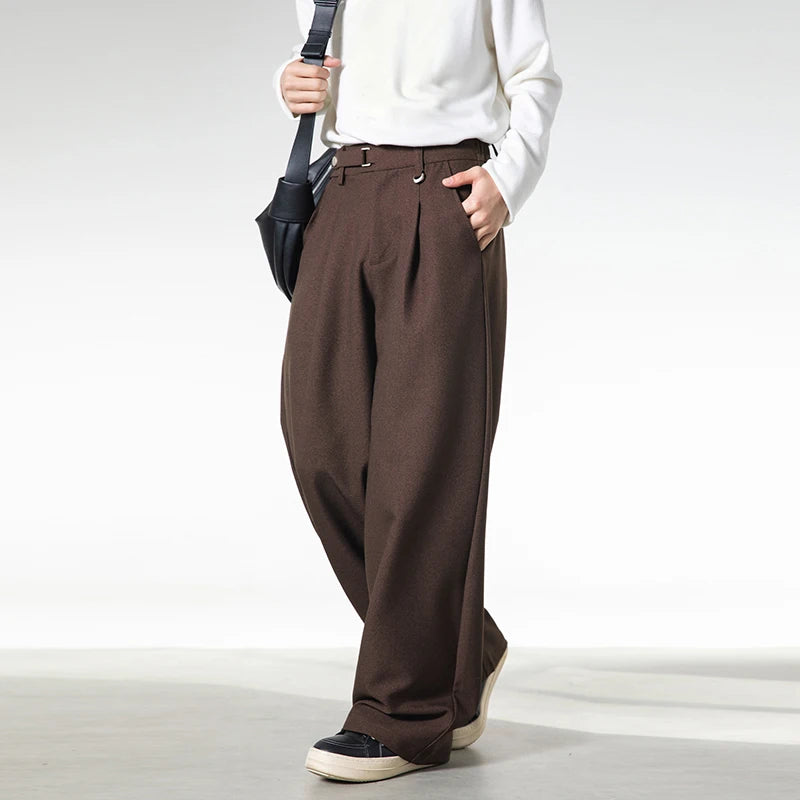 Men's Relaxed Fit Pleated Pants