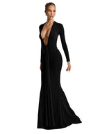 Front Ruched Maxi Dress Women