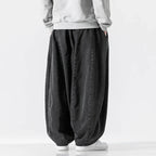 Men's Relaxed Drawstring Denim Trousers