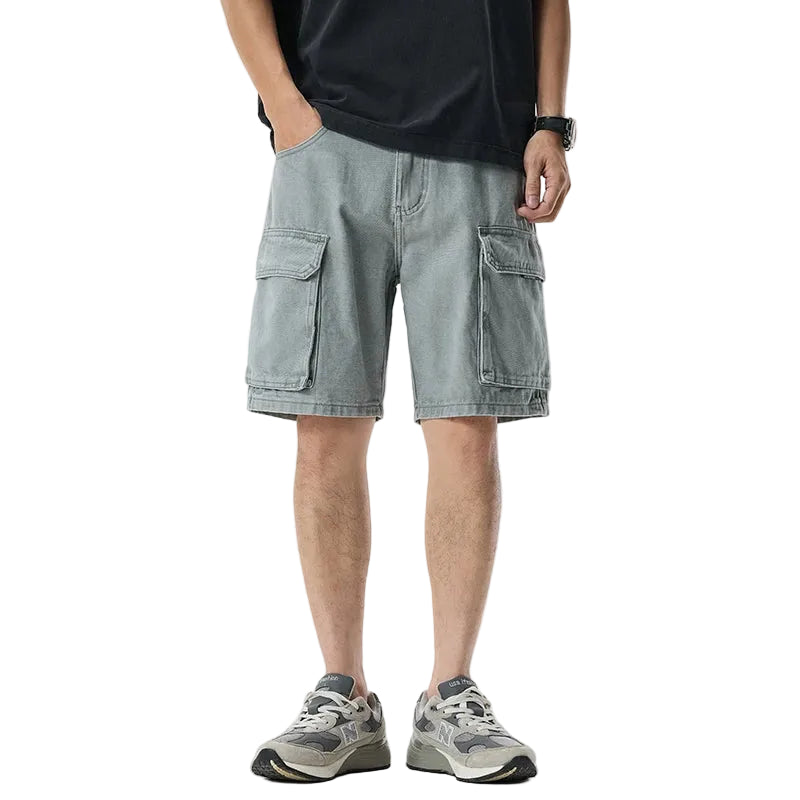 Multi Pocket Cargo Work Shorts Men
