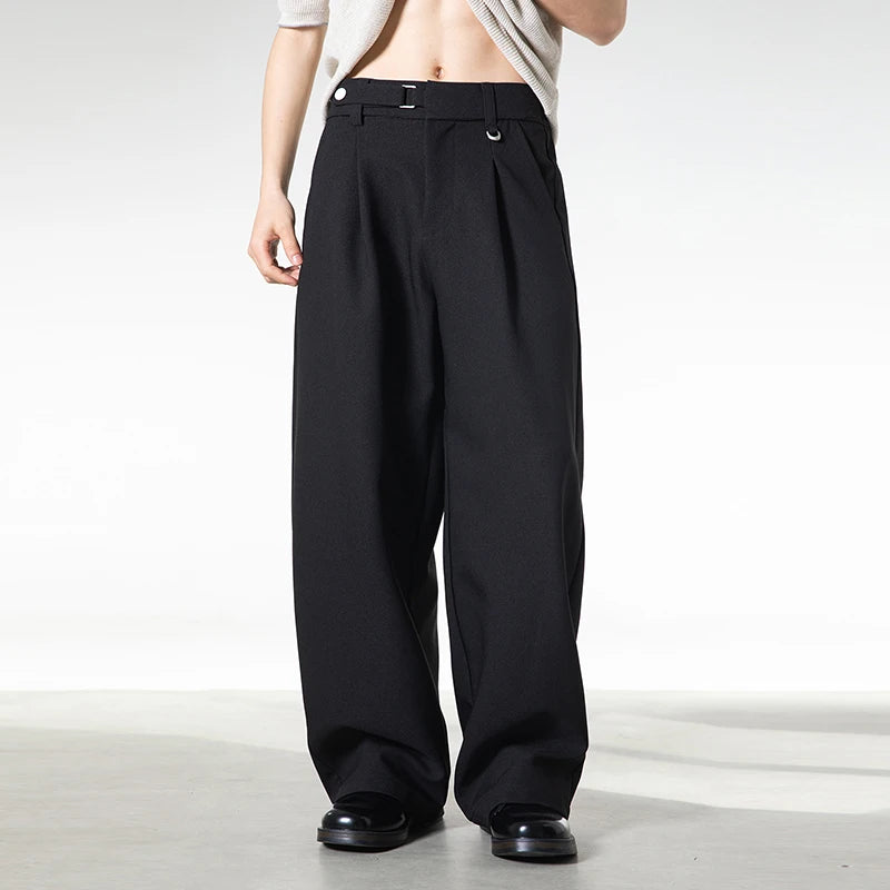 Men's Relaxed Fit Pleated Pants