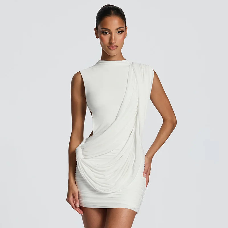 Women's Bodycon Mini Dress With Open Back