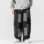 Men's Pull On Patchwork Trousers