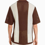 Men's Open Weave Knit Polo Shirt
