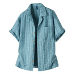 Men's Floral Button Up Camp Shirt