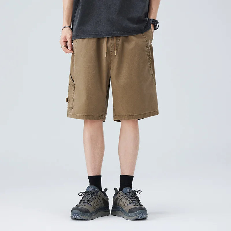 Drawstring Cargo Pocket Shorts For Men