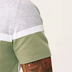 Color Block Collar Polo Shirt