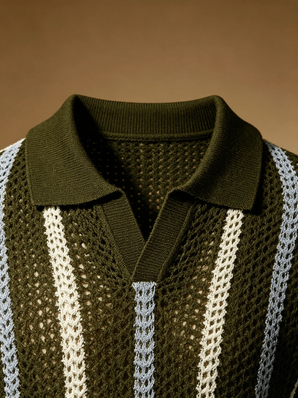 Men's Retro Stripe Polo Shirt