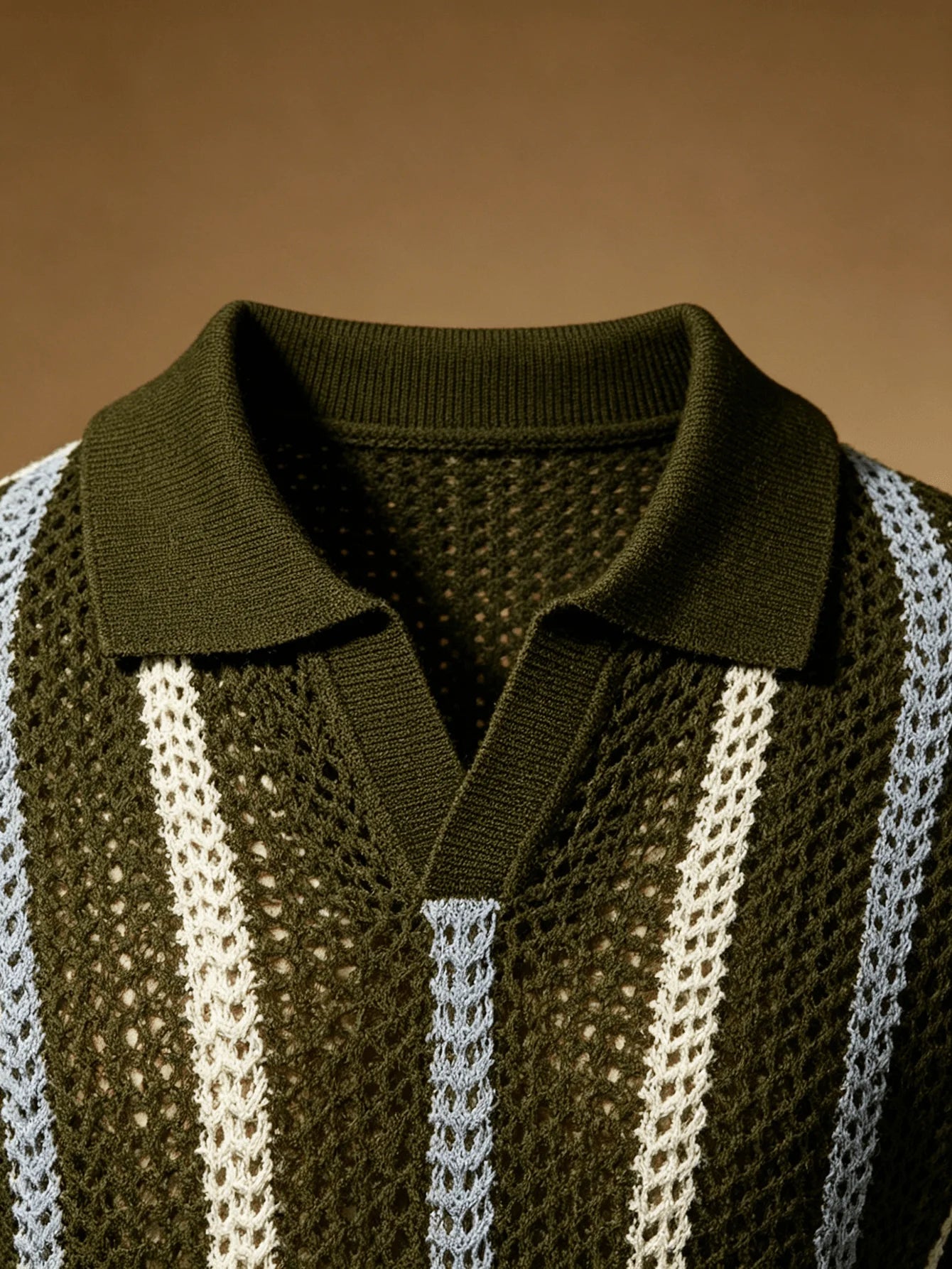 Men's Retro Stripe Polo Shirt