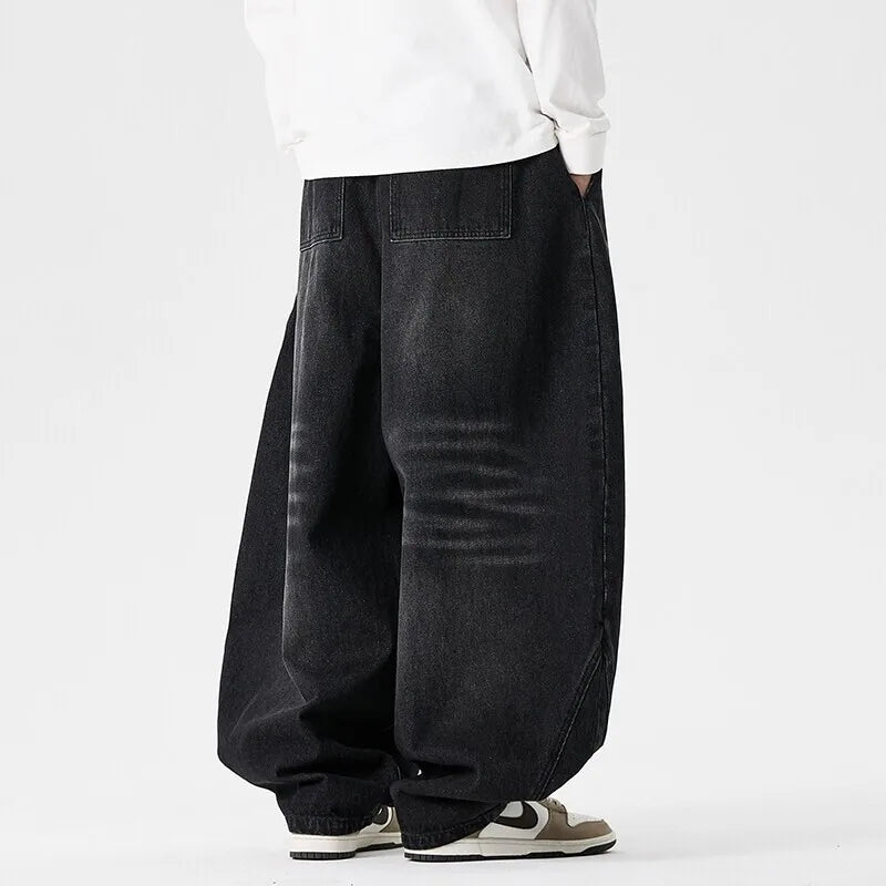 Men's Oversized Wide Leg Denim Jeans