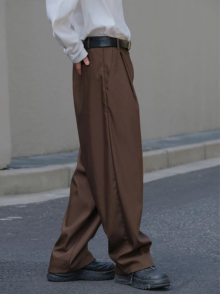 Men’s Pleated Front Loose Fit Pants