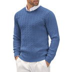 Men's Crew Neck Long Sleeve Knit Jumper