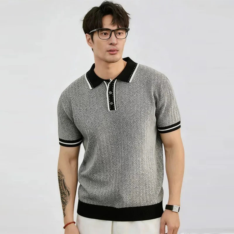 Contrast Trim Short Sleeve Polo