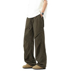 Drawstring Utility Pants With Side Pockets