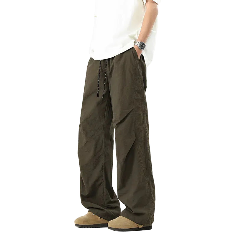 Drawstring Utility Pants With Side Pockets Main image