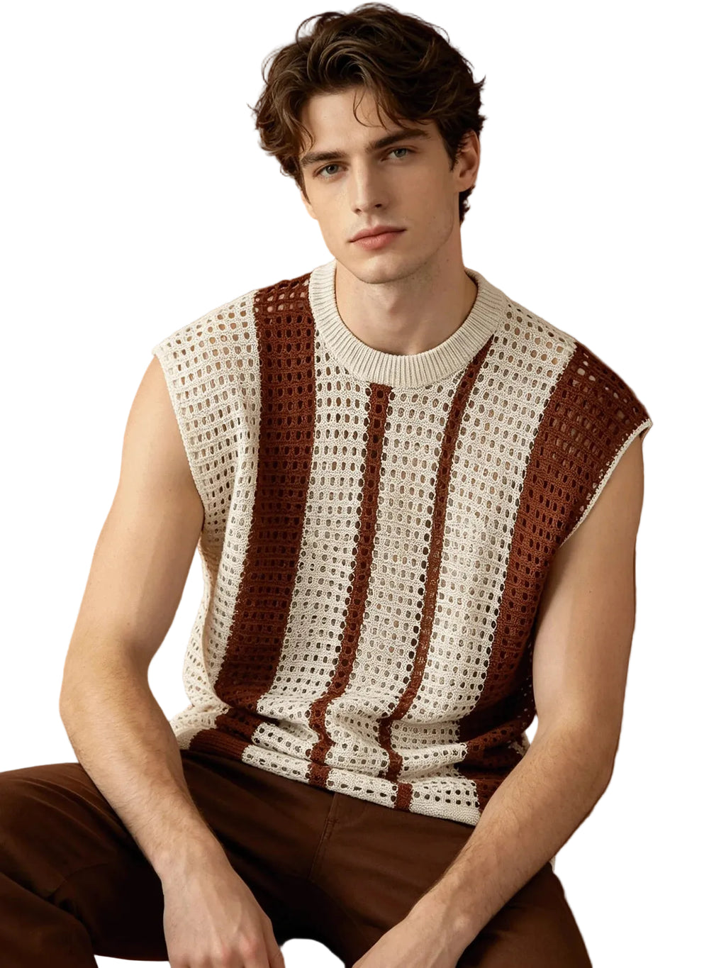 Men's Vertical Stripe Tank Top