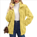 Women's Fleece Knit Cardigan – Longline Open Front Long Sleeve Sweater