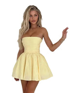 Back Bow Mini Dress Women