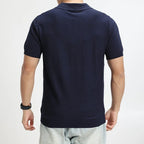Striped Polo Shirt With Zip Closure
