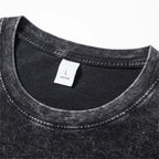 Men's Classic Crew Neck Washed Cotton Look T Shirt
