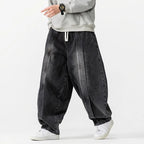 Men's Baggy Drawstring Wide Leg Jeans