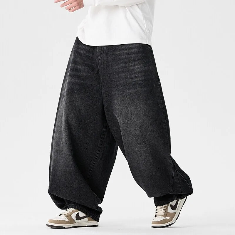 Men's Oversized Wide Leg Denim Jeans