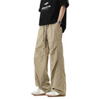 Drawstring Utility Pants With Side Pockets
