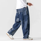 Men's Pull On Patchwork Trousers