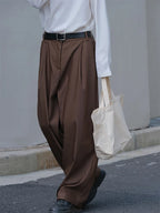 Men’s Pleated Front Loose Fit Pants