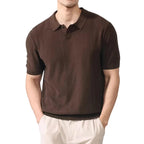 Men's Polo Shirt With Vertical Detail