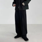 Men's Wide Leg Pleated Pants