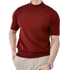 Men’s Ribbed Cuff Knit Shirt Top