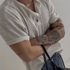 Men's Relaxed Henley T Shirt