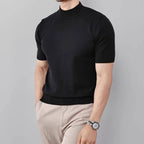 Men’s Ribbed Cuff Knit Shirt Top
