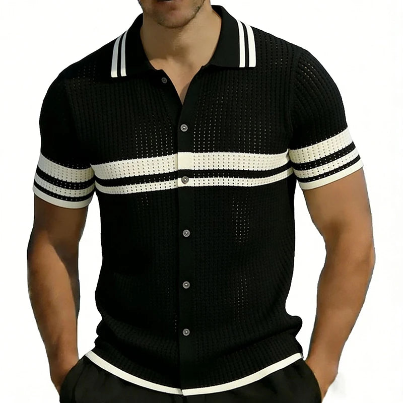 Men’s Contrast Trim Polo Shirt Men