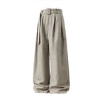 Loose Fit Pleated Wide Leg Pants