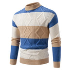Men's Multi Stripe Turtleneck Knit Jumper