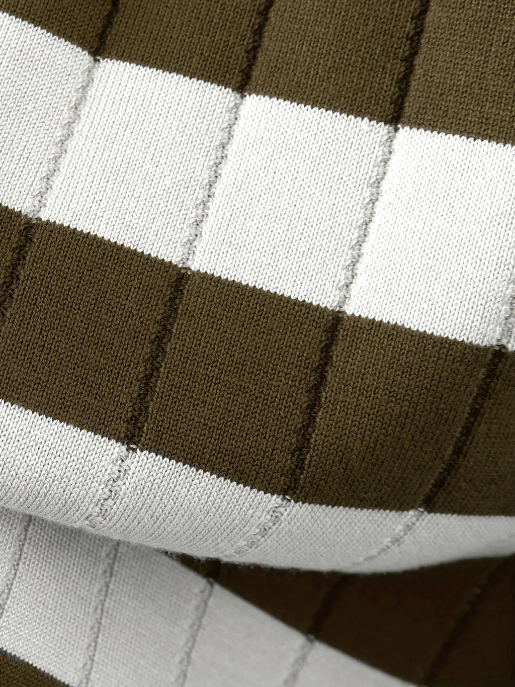 Horizontal Stripe Polo Top Men