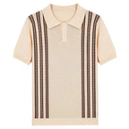 Contrast Stripe Polo Shirt Men