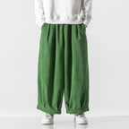 Men's Corduroy Wide Leg Balloon Pants