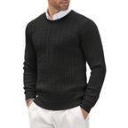 Men's Crew Neck Long Sleeve Knit Jumper