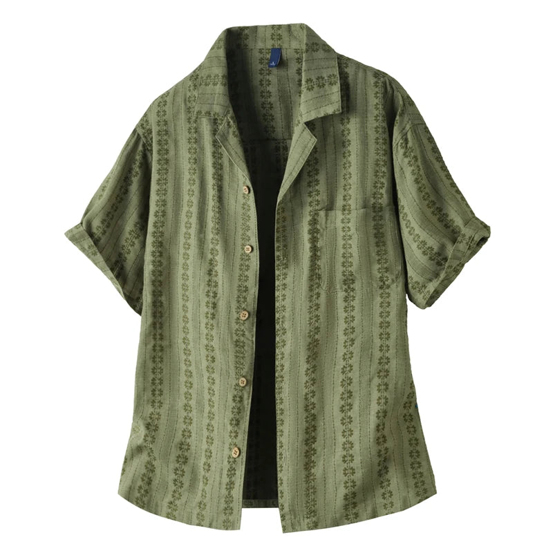 Men's Floral Button Up Camp Shirt